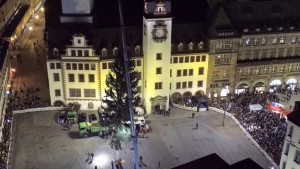 Weihnachtsbaum Aufstellung